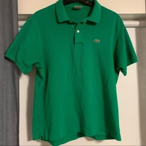 Green Lacoste Polo, size 6 L